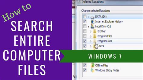 find here|all searches on this computer.